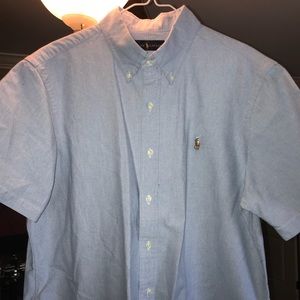 Short Sleeve Button Up Collared Shirt Ralph Lauren